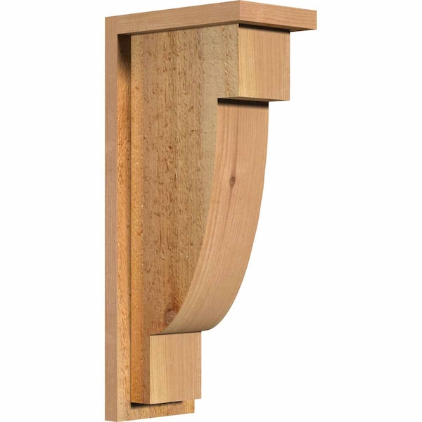 Ekena Millwork Alpine Rough Sawn Corbel w/Backplate, Western Red Cedar, 6"W x 10"D x 22"H COR06X10X22ALP01RWR - main